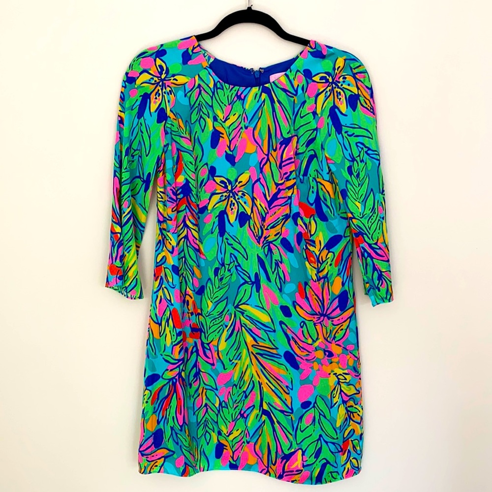 Lilly Pulitzer Long Sleeved Shift Dress Size 2
